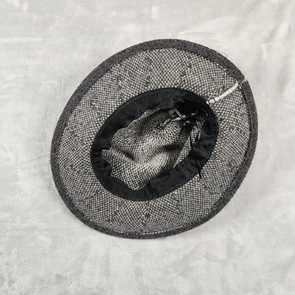 Coco + Carmen Grey Bucket Hat Soft‎ Wool Trendy Streetwear Classic Boho Chic